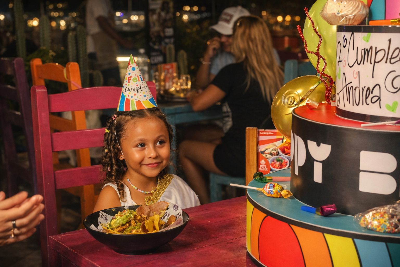 Celebración de cumpleaños en restaurante Terraza Panorámica Cartagena